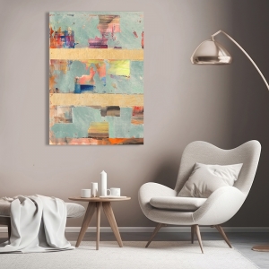 Cuadro abstracto moderno en lienzo, City Rising I de Peter Winkel