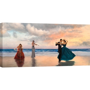 Vettriano inspired print, Dancing on the Beach, det by Pierre Benson