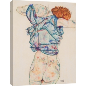 Cuadro en canvas. Egon Schiele, Mujer desnuda
