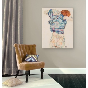 Cuadro en canvas. Egon Schiele, Mujer desnuda