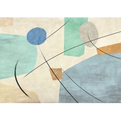 Nordic abstract print and canvas, Friendship by Sven Dorn