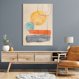 Tableau abstrait minimal, Sunny Afternoon de Sven Dorn