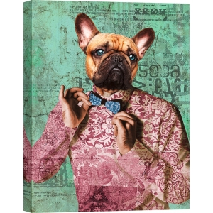 Modern animal art print with dog, Dandy Boy by  VizLab